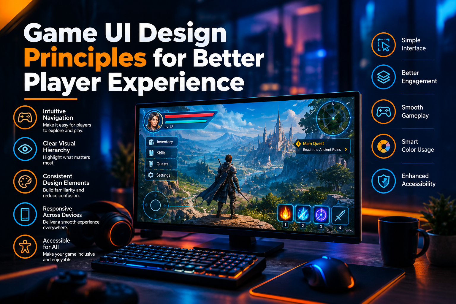 Game UI Design Principles for Better Player Experience